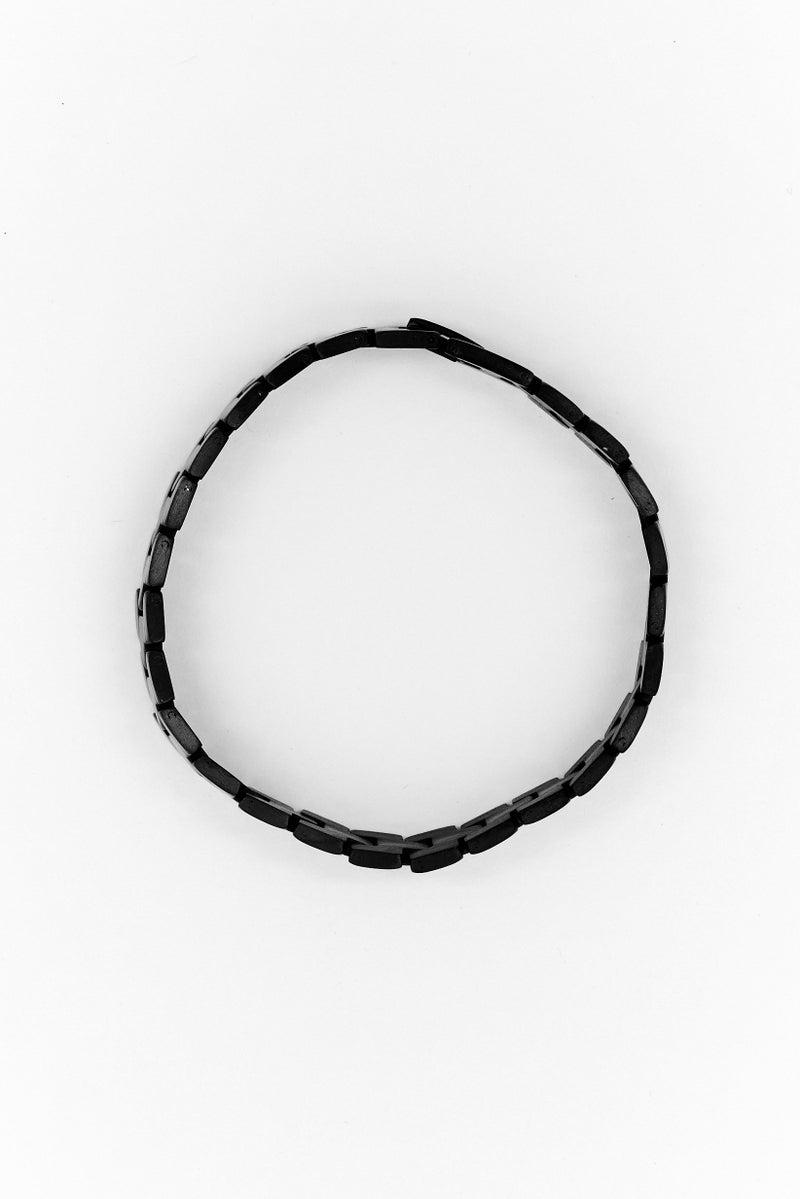 Steeltime Men Stainless Steel Link Bracelet, Black - Image 3